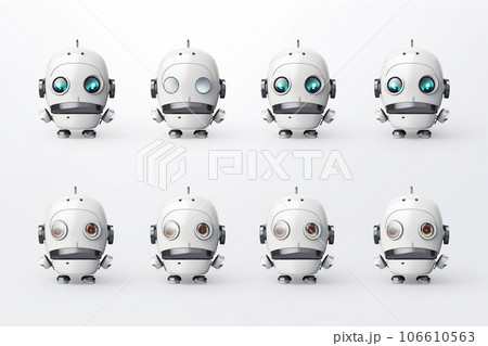 可愛いロボット（3Dピクト） 106610563