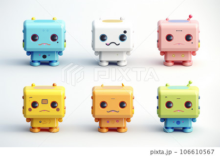 可愛いロボット（3Dピクト） 106610567