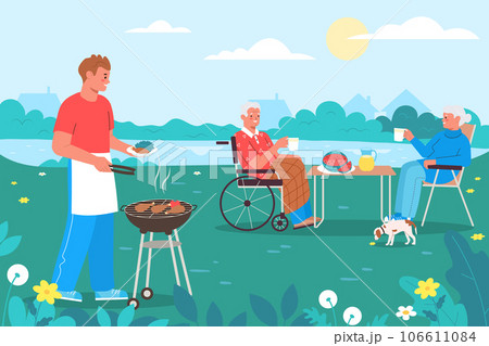 Flat Family Picnic 106611084