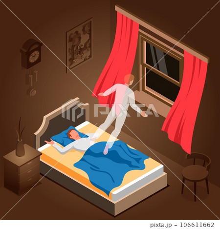 Nightmare Isometric Illustration 106611662
