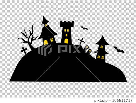 Illustration of a haunted house 106611717