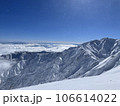八方尾根から望む冬の五竜岳大パノラマ 106614022
