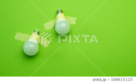 Lamp lightbulb with tape Lamp lightbulb with tape 106615115
