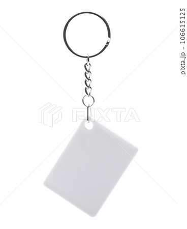 Rectangular key holder with metal ring 106615125