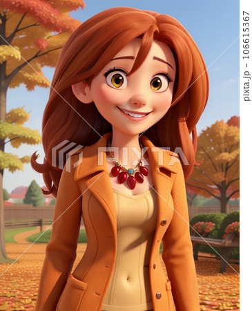 秋の紅葉と女性 秋の紅葉と女性 106615367