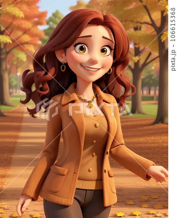 秋の紅葉と女性 秋の紅葉と女性 106615368