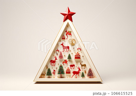 素敵なクリスマスのアイコン（3Dピクト） 106615525
