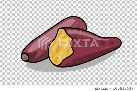 Pop sweet potato illustration material Pop sweet potato illustration material 106615537