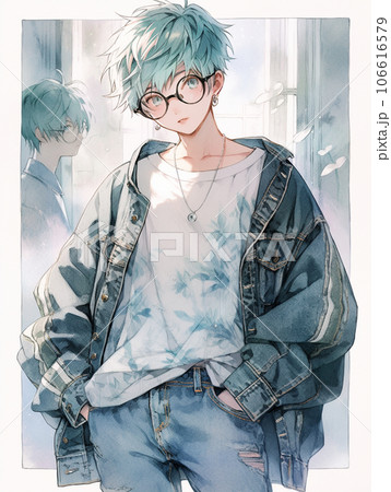 ジージャンを羽織る男の子 106616579