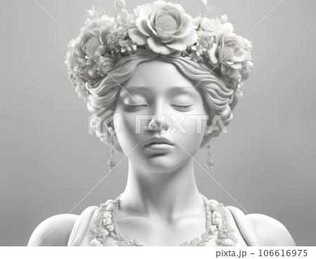 Portrait image of a woman. Portrait image of a woman. 106616975