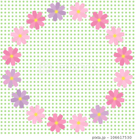 コスモス　背景ドット 106617530