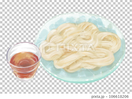 手描き水彩のそうめん01_1 106618206