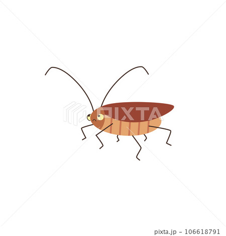 Going upset cockroach flat style, vector illustration Going upset cockroach flat style, vector illustration 106618791