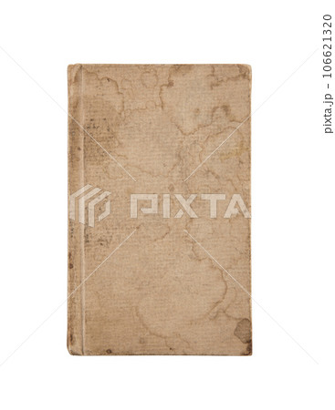 Old book cover isolated on white background with clipping path 106621320