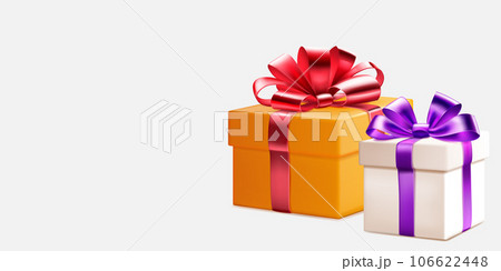 Colored gift boxes 106622448