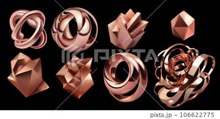 Set of abstract shapes 106622775