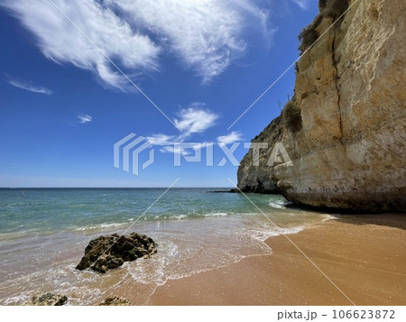 Praia do Carvoeiro, in the Algarve region, southern Portugal. Praia do Carvoeiro, in the Algarve region, southern Portugal. 106623872