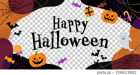 ハッピーハロウィンバナー（2：1） 106623902