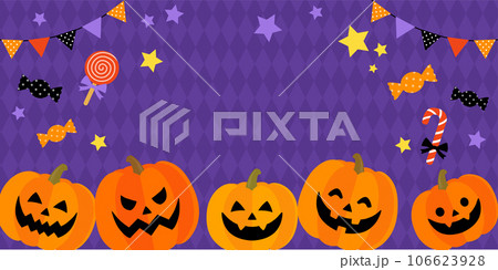 ハロウィンバナー_背景フレーム(2:1) ハロウィンバナー_背景フレーム(2:1) 106623928