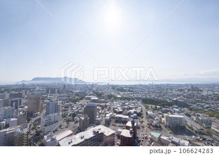 [北海道　函館]　五稜郭からの眺望 106624283