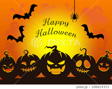 ハロウィン背景素材,ハロウィン,ジャックオーランタン 106624353