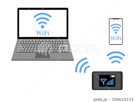 モバイルWi-Fiルーターを設定してスマートフォンとパソコンを無線でネット接続する 106628133