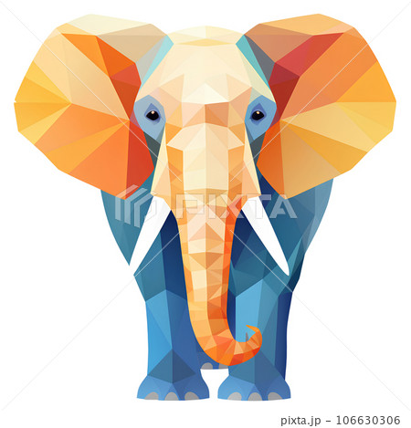 cartoon, cute, animal, elephant, illustration, happy, design, character, nature, isolated, trunk, wildlife, mammal, safari, wild, baby, africa, funny, mascot, fun, drawing, jungle, gray, zoo, grey, fr 106630306
