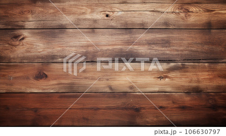木目のある赤茶色の板の背景画像　AI画像 106630797
