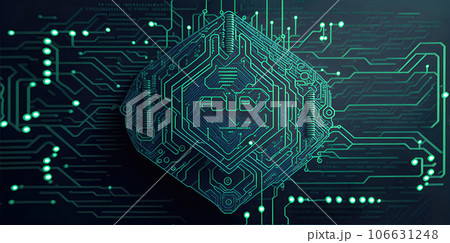 Glowing abstract futuristic colorful science and technology background. Glowing abstract futuristic colorful science and technology background. 106631248