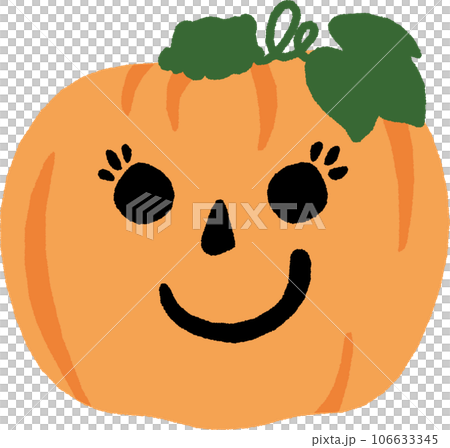 Fashionable and cute Halloween pumpkin jack-o-lantern family mother vector illustration 106633345