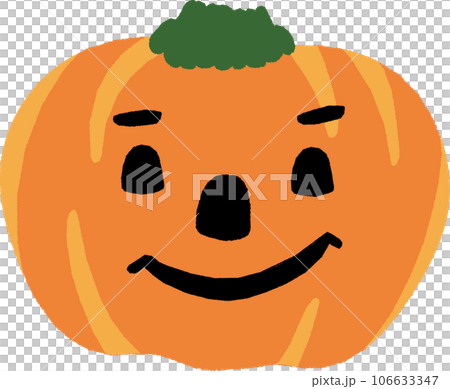Vector illustration of fashionable and cute Halloween pumpkin jack-o-lantern family boy 106633347