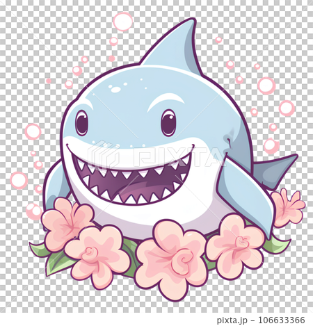 cartoon, illustration, shark, animal, ocean, sea, fish, cute, character, underwater, marine, water, design, wild, wildlife, funny, isolated, graphic, mascot, happy, nature, blue, predator, background, 106633366