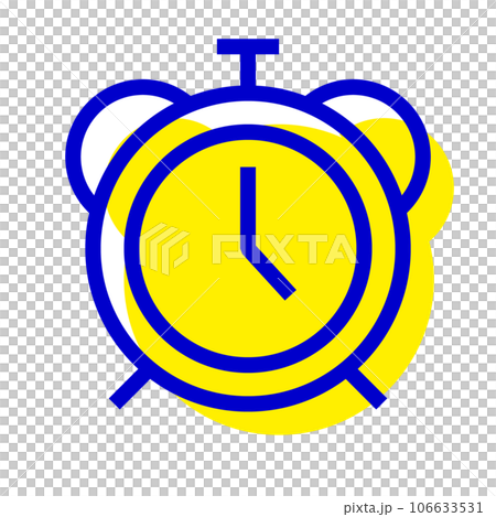 Two color style icon representing schedule, alarm clock Two color style icon representing schedule, alarm clock 106633531