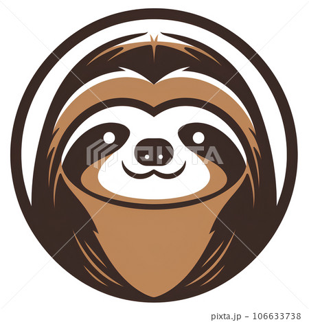 animal, illustration, cartoon, sloth, character, cute, tropical, lazy, funny, baby, jungle, slow, zoo, happy, nature, wild, mammal, wildlife, tree, graphic, design, fun, forest, smile, isolated, set,  106633738