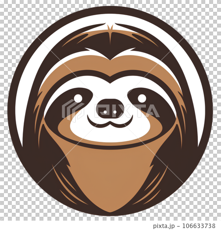 animal, illustration, cartoon, sloth, character, cute, tropical, lazy, funny, baby, jungle, slow, zoo, happy, nature, wild, mammal, wildlife, tree, graphic, design, fun, forest, smile, isolated, set,  106633738