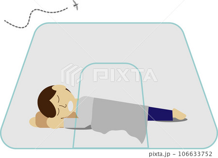 蚊帳の中で寝ている人 蚊帳の中で寝ている人 106633752