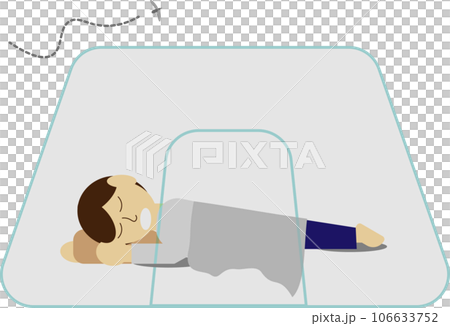 蚊帳の中で寝ている人 蚊帳の中で寝ている人 106633752