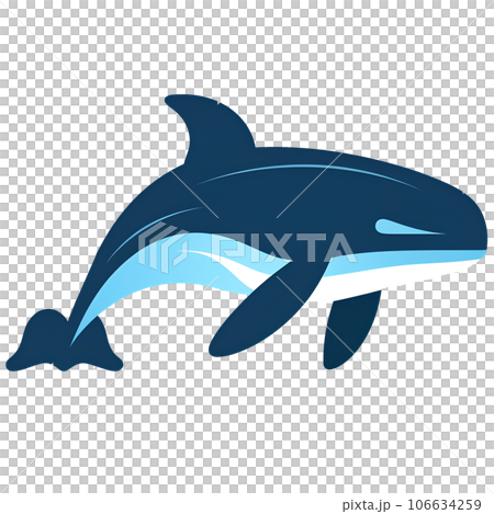cartoon, illustration, animal, sea, fish, ocean, marine, whale, cute, water, nature, mammal, underwater, life, blue, aquatic, isolated, wildlife, character, drawing, design, swim, graphic, big, fauna, 106634259