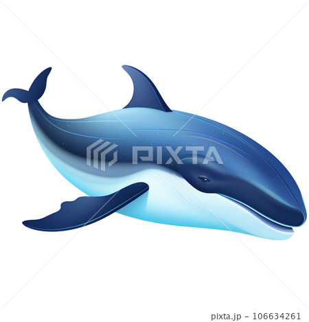 cartoon, illustration, animal, sea, fish, ocean, marine, whale, cute, water, nature, mammal, underwater, life, blue, aquatic, isolated, wildlife, character, drawing, design, swim, graphic, big, fauna, 106634261