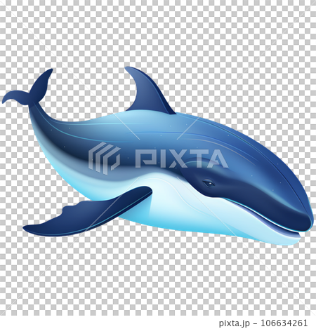 cartoon, illustration, animal, sea, fish, ocean, marine, whale, cute, water, nature, mammal, underwater, life, blue, aquatic, isolated, wildlife, character, drawing, design, swim, graphic, big, fauna, 106634261