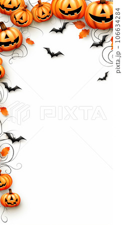 ハロウィン（待ち受け）黒 106634284