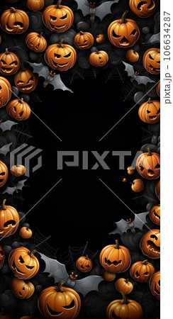 ハロウィン（待ち受け）黒 106634287