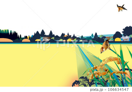 田舎の田園風景 田舎の田園風景 106634547