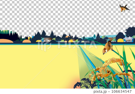 田舎の田園風景 田舎の田園風景 106634547