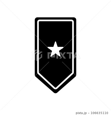 military rank icon vector 106635110