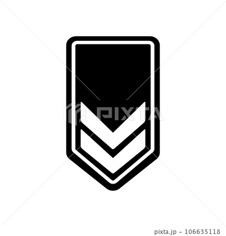 military rank icon vector 106635118
