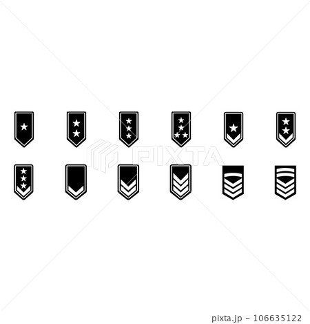military rank icon vector military rank icon vector 106635122
