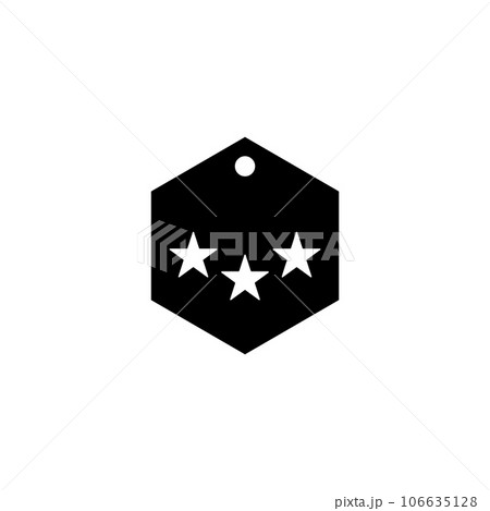 military rank icon vector 106635128