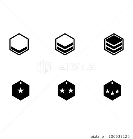 military rank icon vector military rank icon vector 106635129