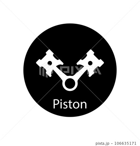 piston icon vector 106635171